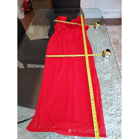 Fashion Nova Always A Good Time Ruffle Polyester Sleeveless Maxi Long Dress 1X - Picture 13 of 16